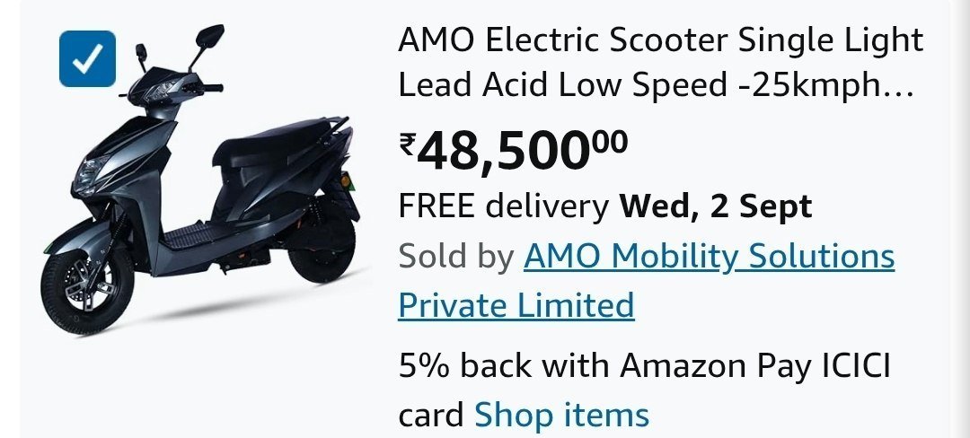 Non Rto Electric Scooter 485007250 Extra Using Hdf