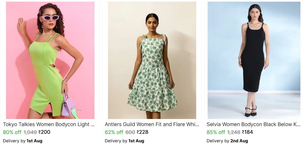 Noodle Strap Dresses From 184
