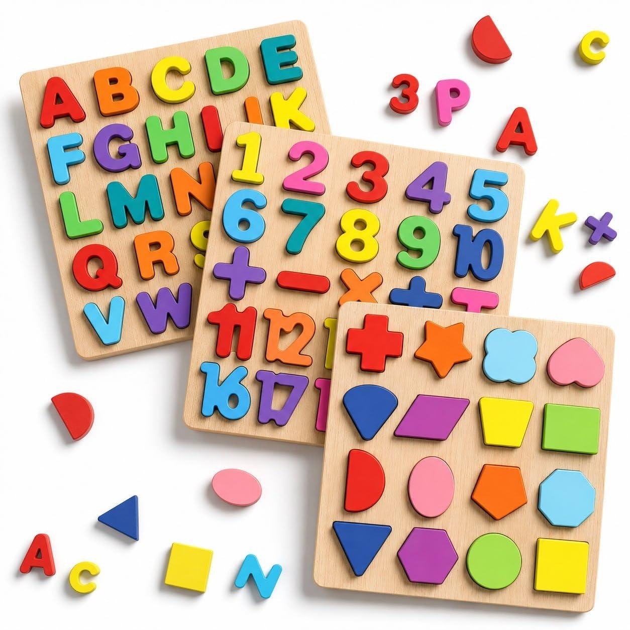 Novo Baby Wooden Learning Educational Abcd Bo