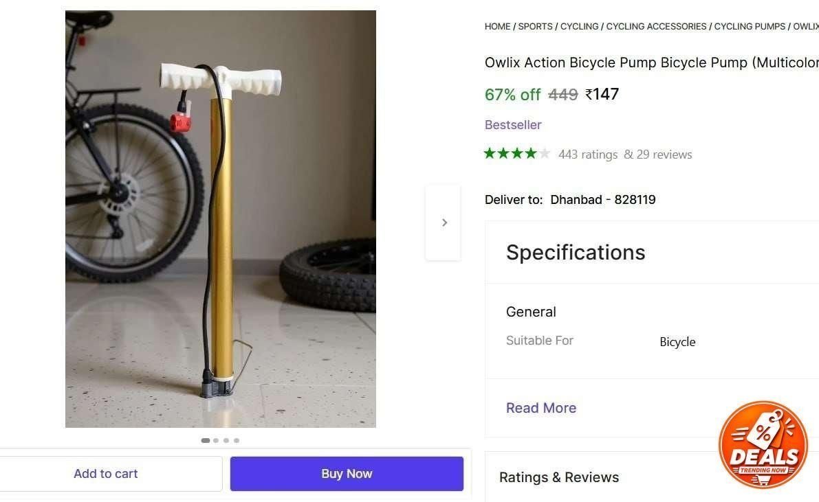 Now Before Increase Bicycle Pump At 147