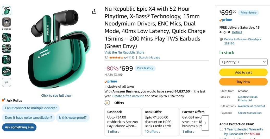 Nu Republic Epic X4 699
