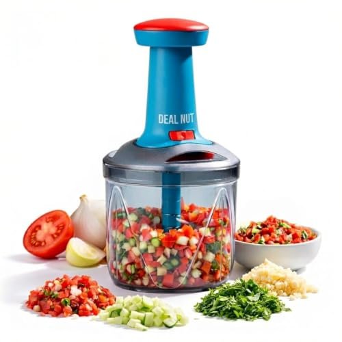 Nut 1000 Ml Manual Hand Press Vegetable Chopp