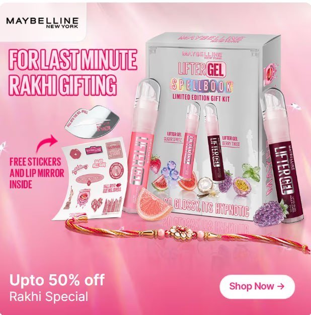 Nykaa Beauty Rakhi Special 50 Maybelline Lift