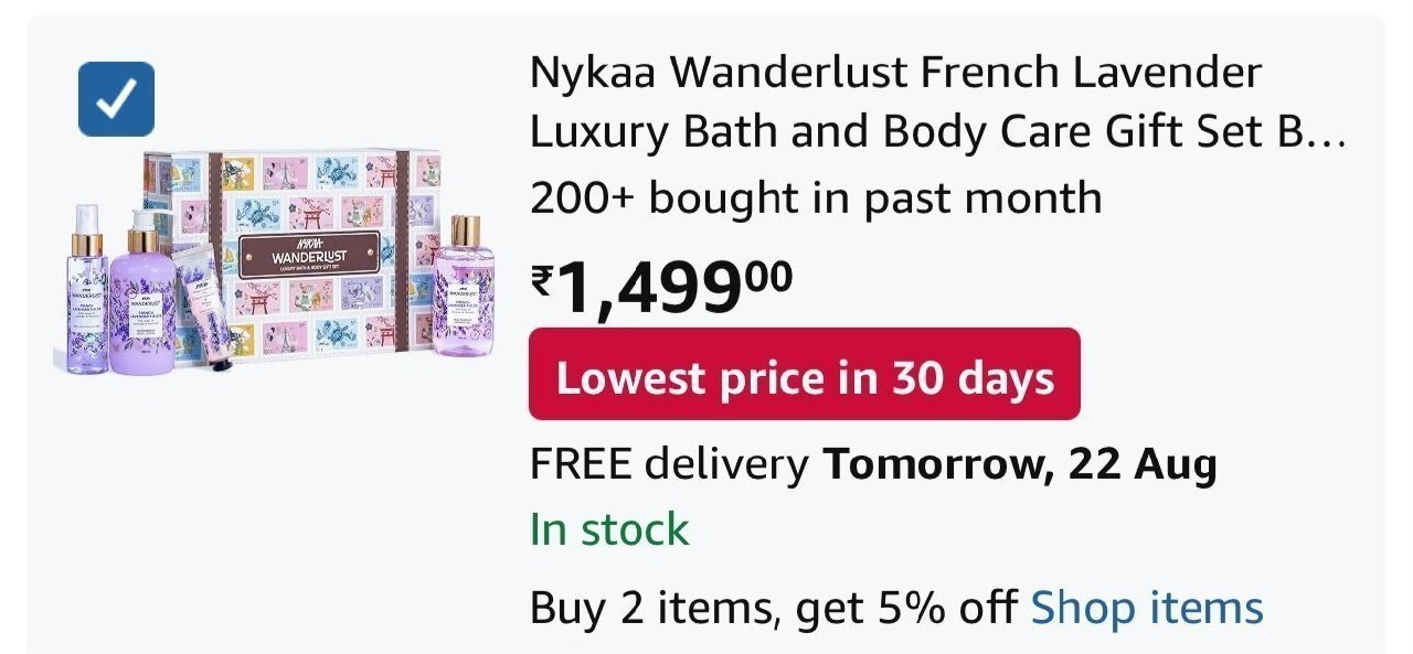 Nykaa Wanderlust French Lavender Luxury Bath And B