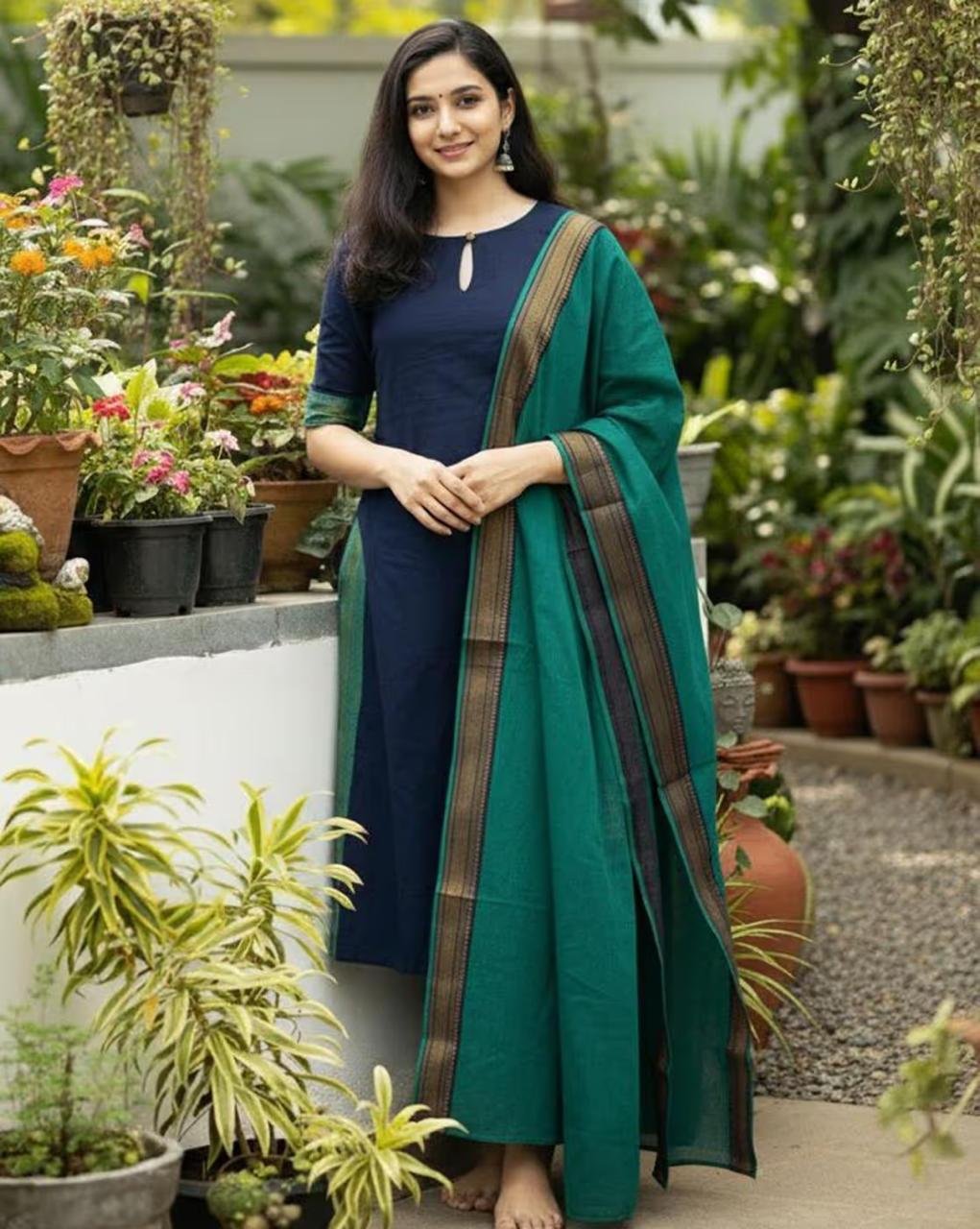 Nyrika Women Woven Straight Kurta Suit Set 65