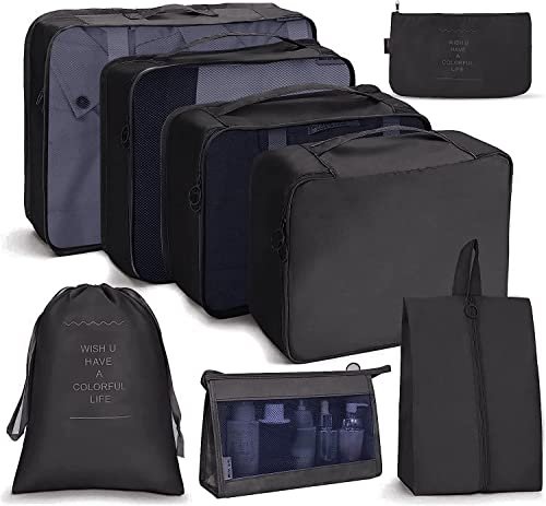 Oceanevo 8 Pcs Packing Cubes For Travel Trave