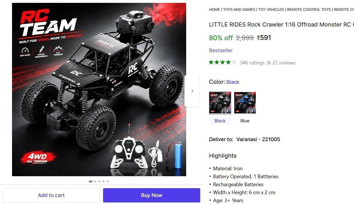 Offroad Monster Rc Car With Smoke Function 59