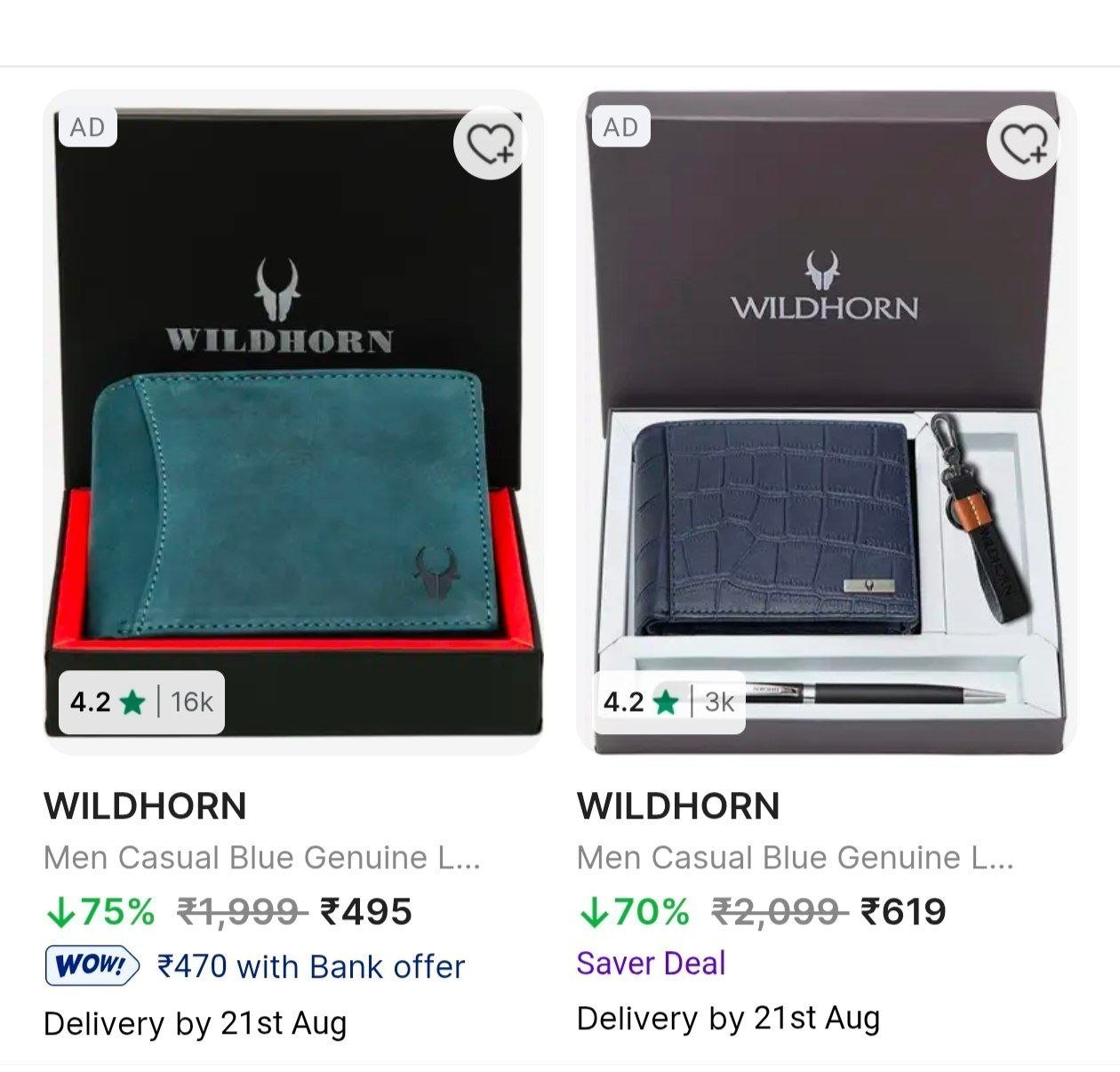 On Wild Horn Wallets