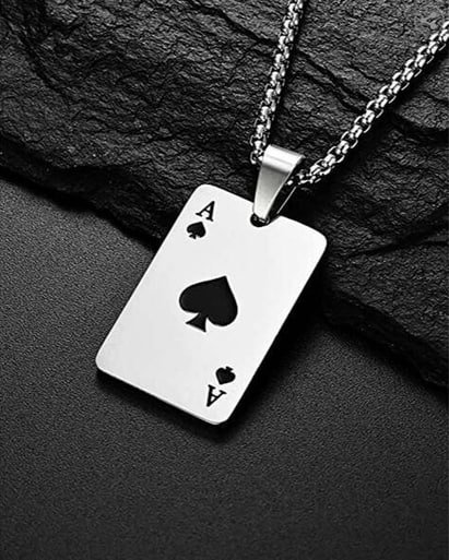 Oomph Men Silver-plated Link Chain With Penda