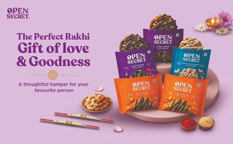 Open Secret Rakhi Gift Set (pack Of 8) 199 Cookies