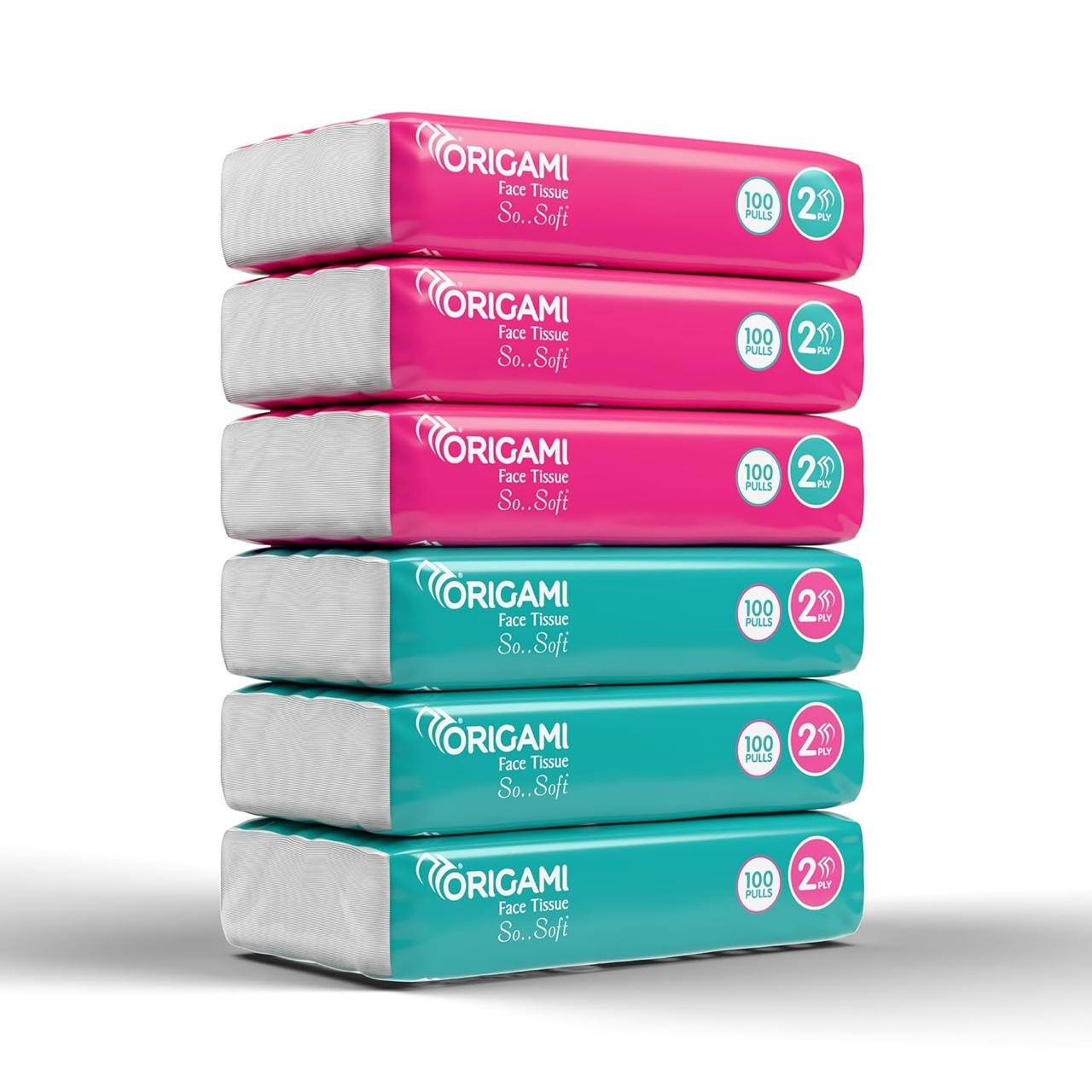Origami Online Facial Tissues Soft Pack Pack 