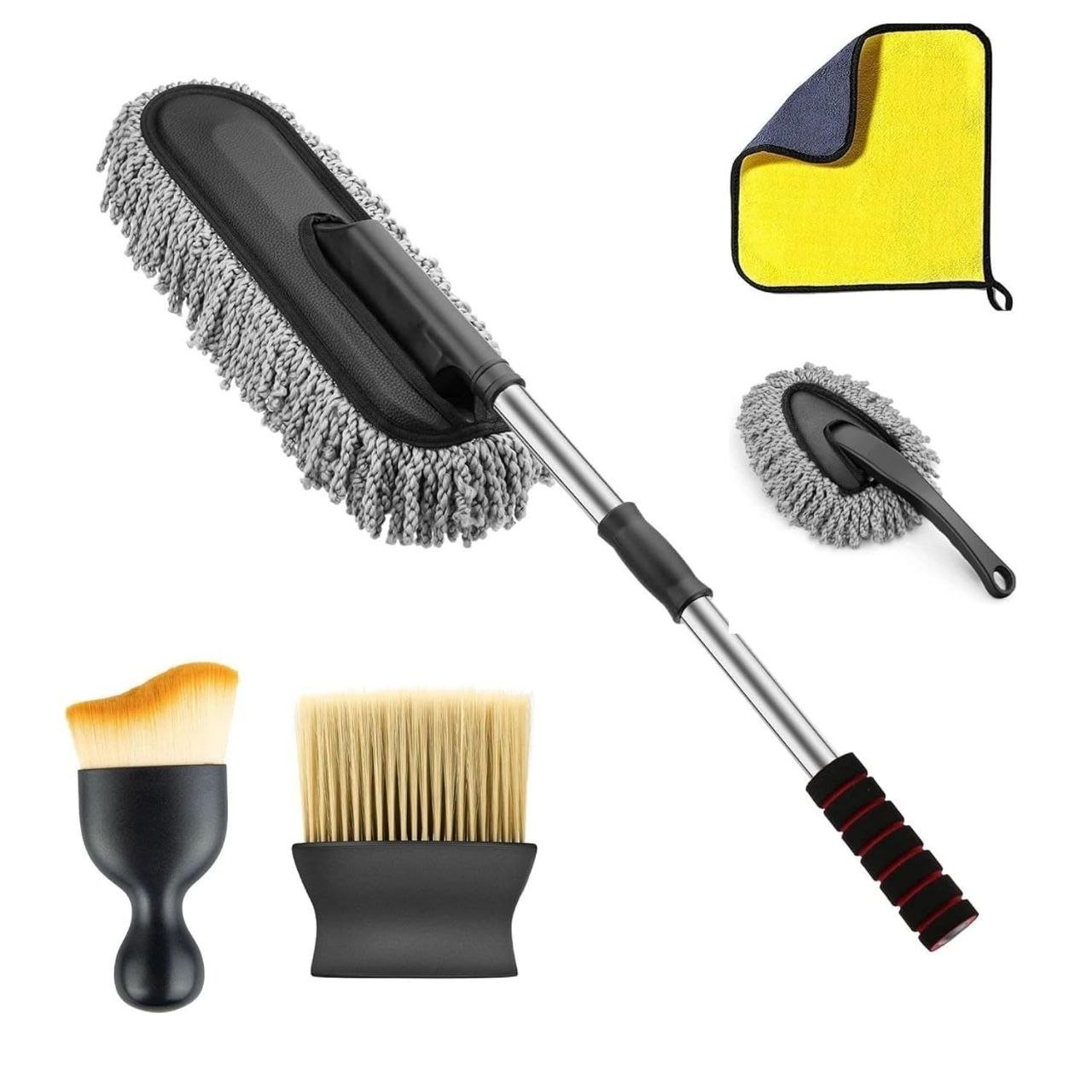 Orjilo 5 Pcs Microfiber Car Duster Kit Interior Ex