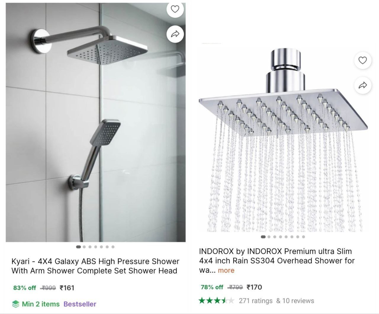 Overhead Shower 161 More Deals