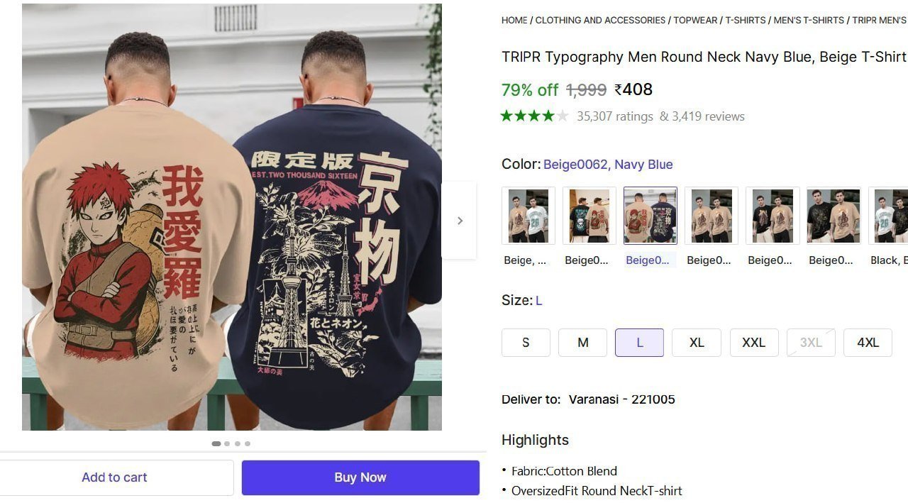 Oversized T-shirts 408