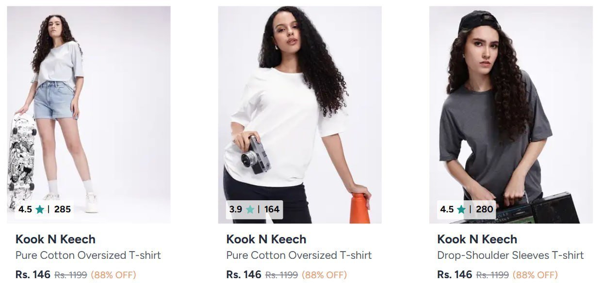 Oversized T-shirts Starts 146women S Men S