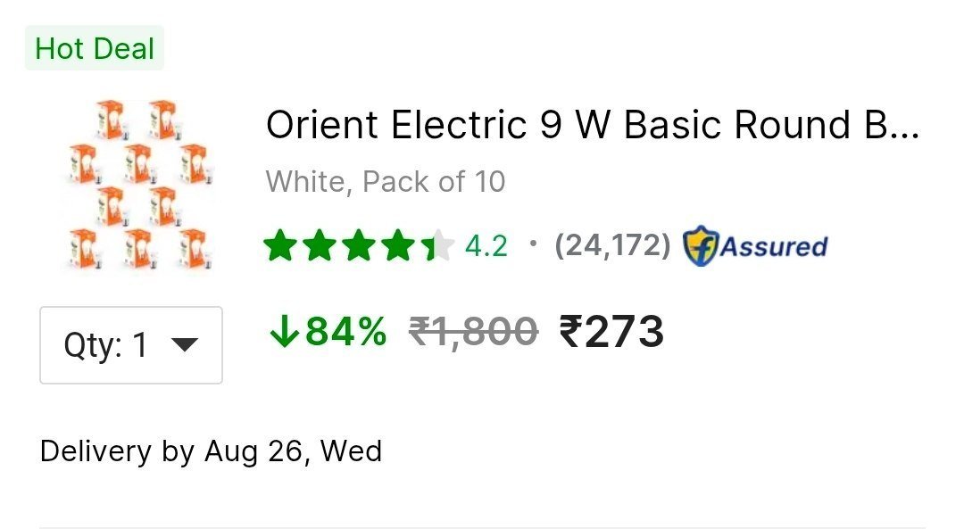 Pack Of 10 Orient Bulb 273 -just 27 - Per Bulb