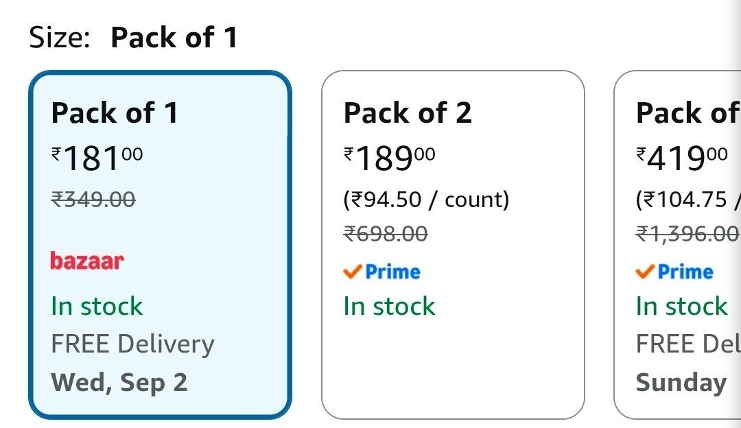- ( Pack Of 2 )pack Of 1 181 -