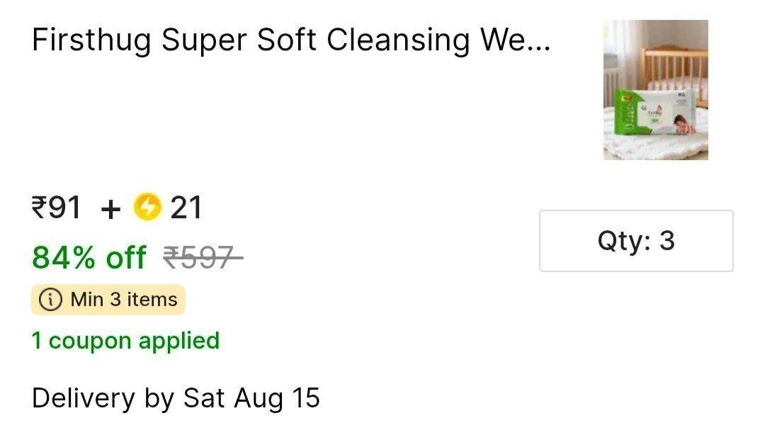 Pack Of 3 Wipes 91 Sc