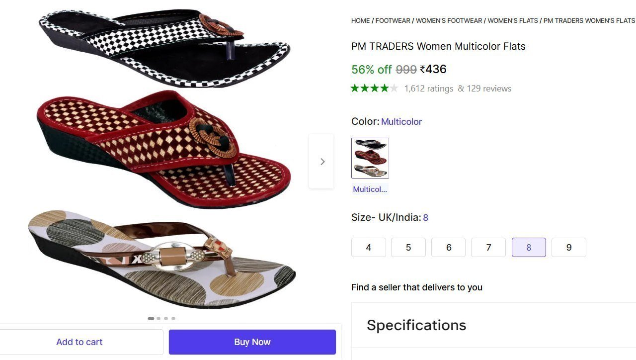 (pack Of 3) Women Multicolor Flats 436
