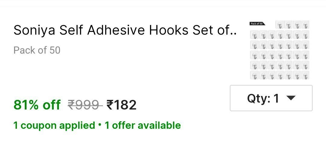 Pack Of 50 Wall Hooks At 182