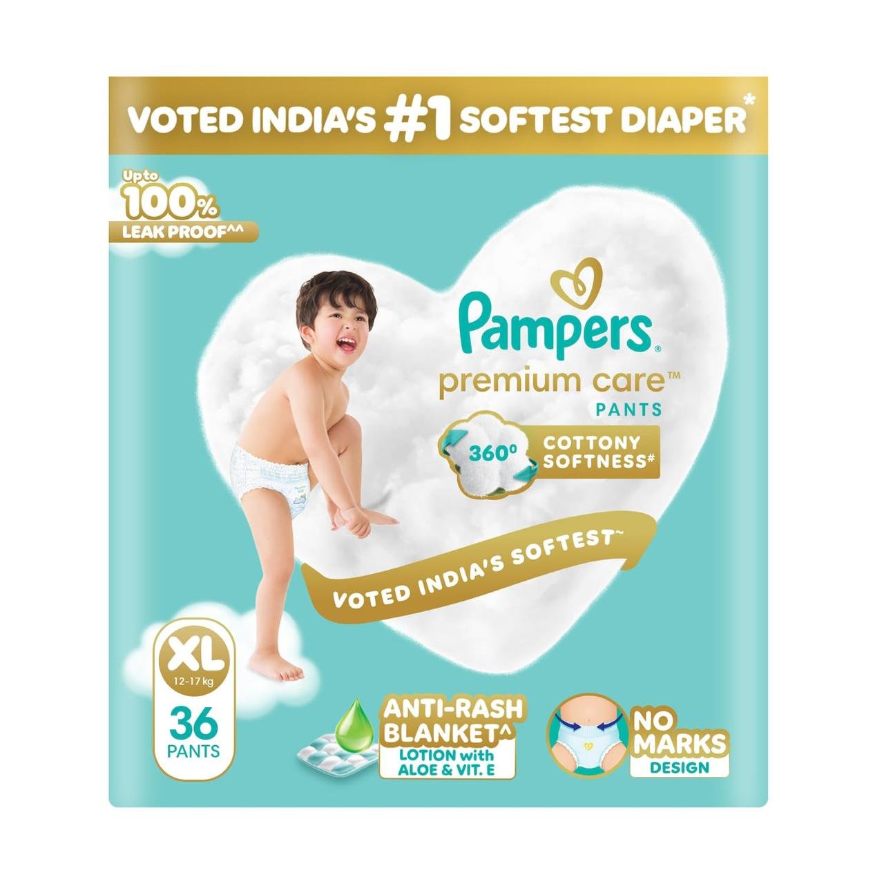 Pampers Premium Care Pant Style Baby Diapers Xl 36