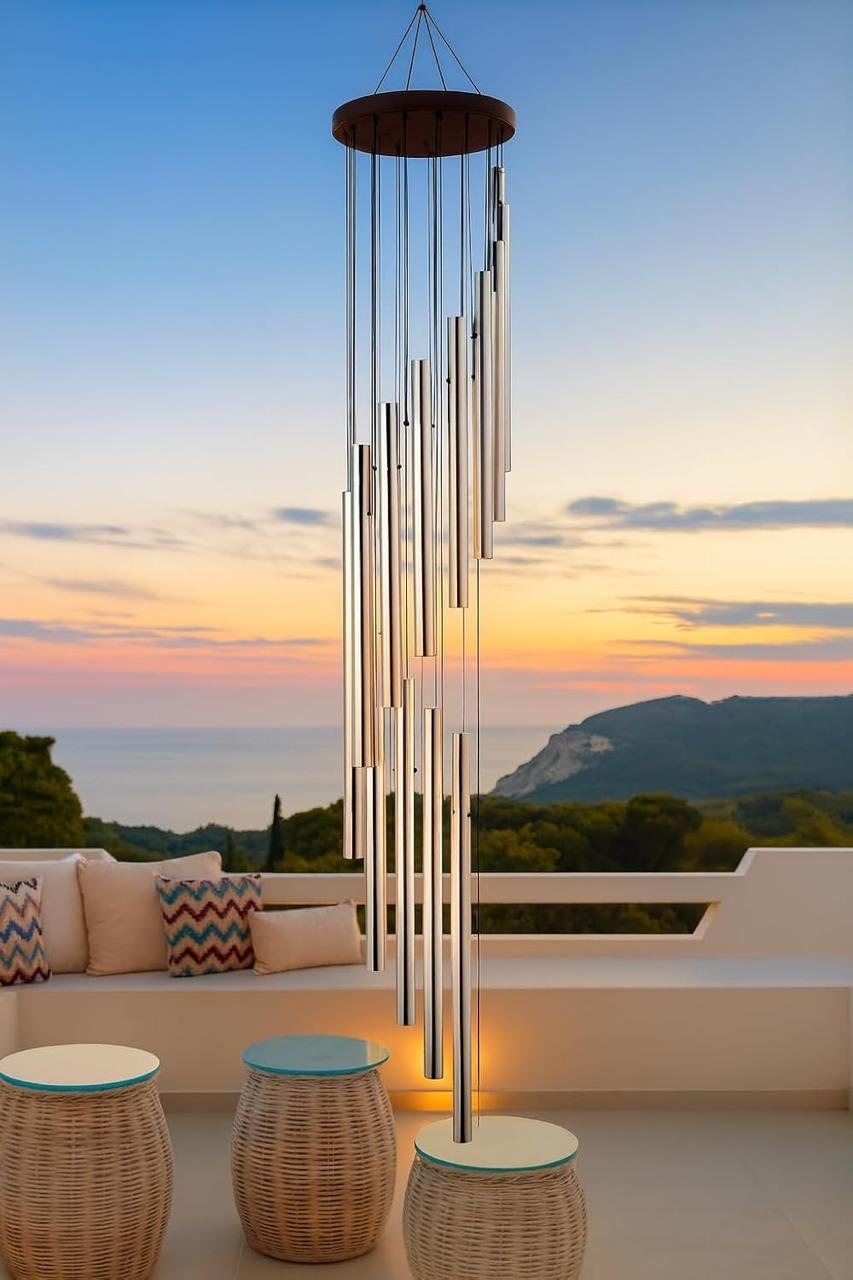 Paradigm Pictures Big 18 Pipe Wind Chimes For Home