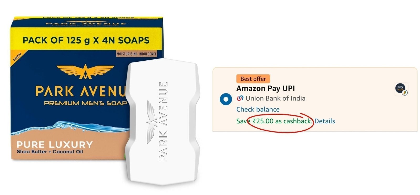 Park Avenue Soap (125g4) At 99collect Get 25 