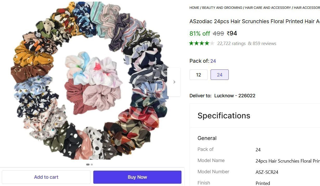 Pcs Hair Scrunchies 94