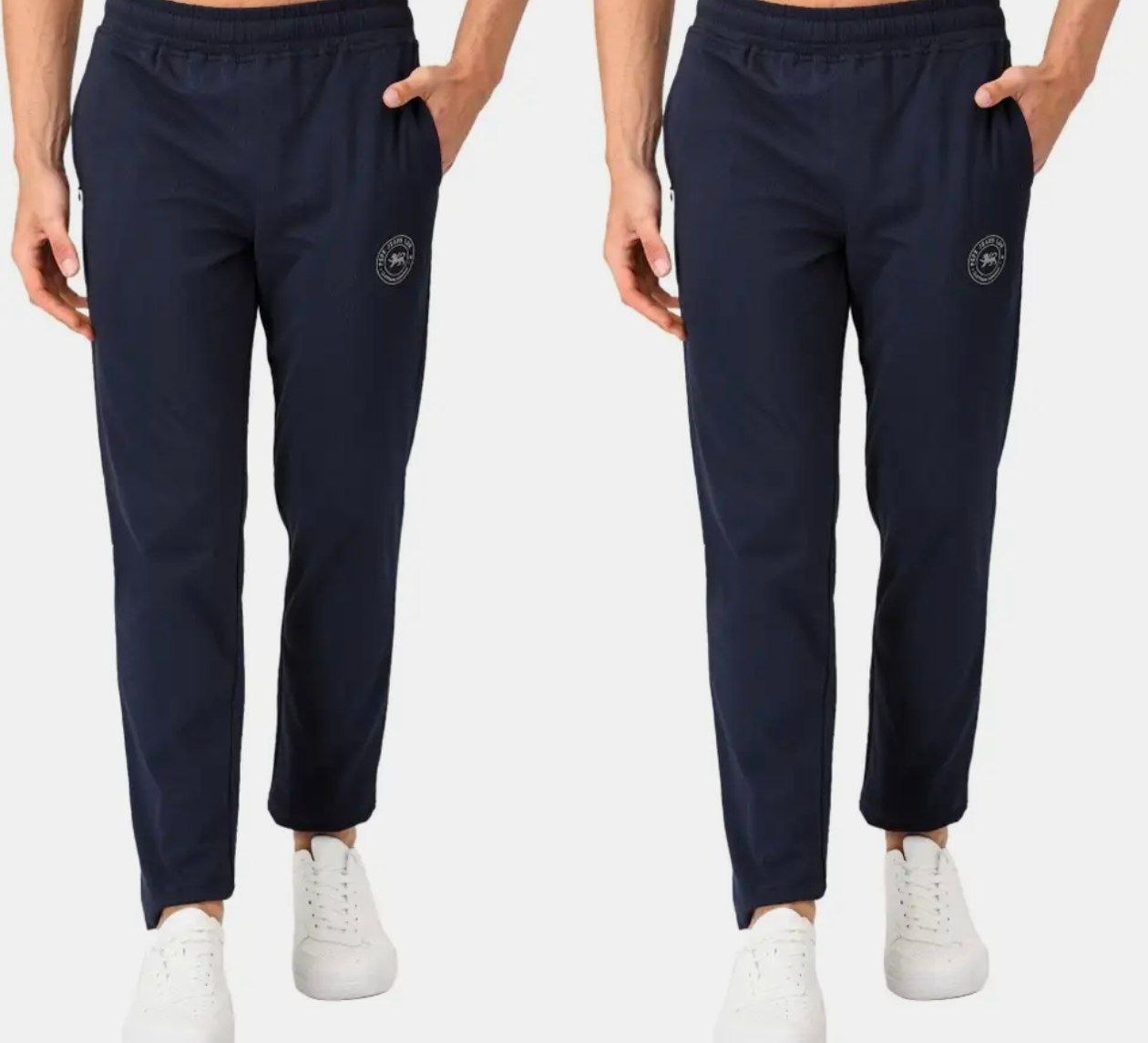 Pepe Jeans Pack Of 2 Men Solid Black Track Pa