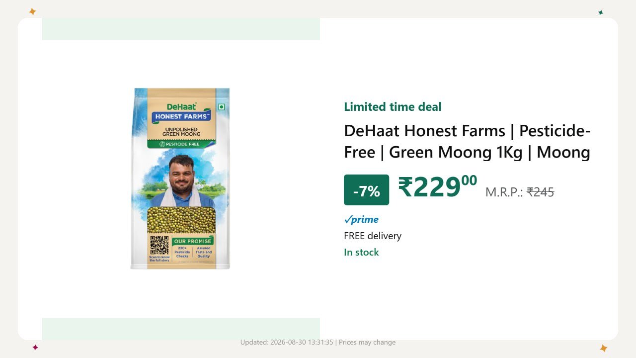 Pesticide- Green Moong 1kg 229