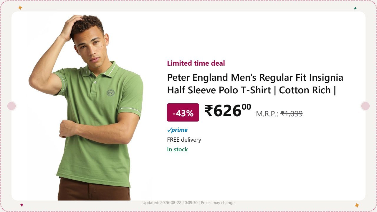 Peter England Men Polo T-shirt 626