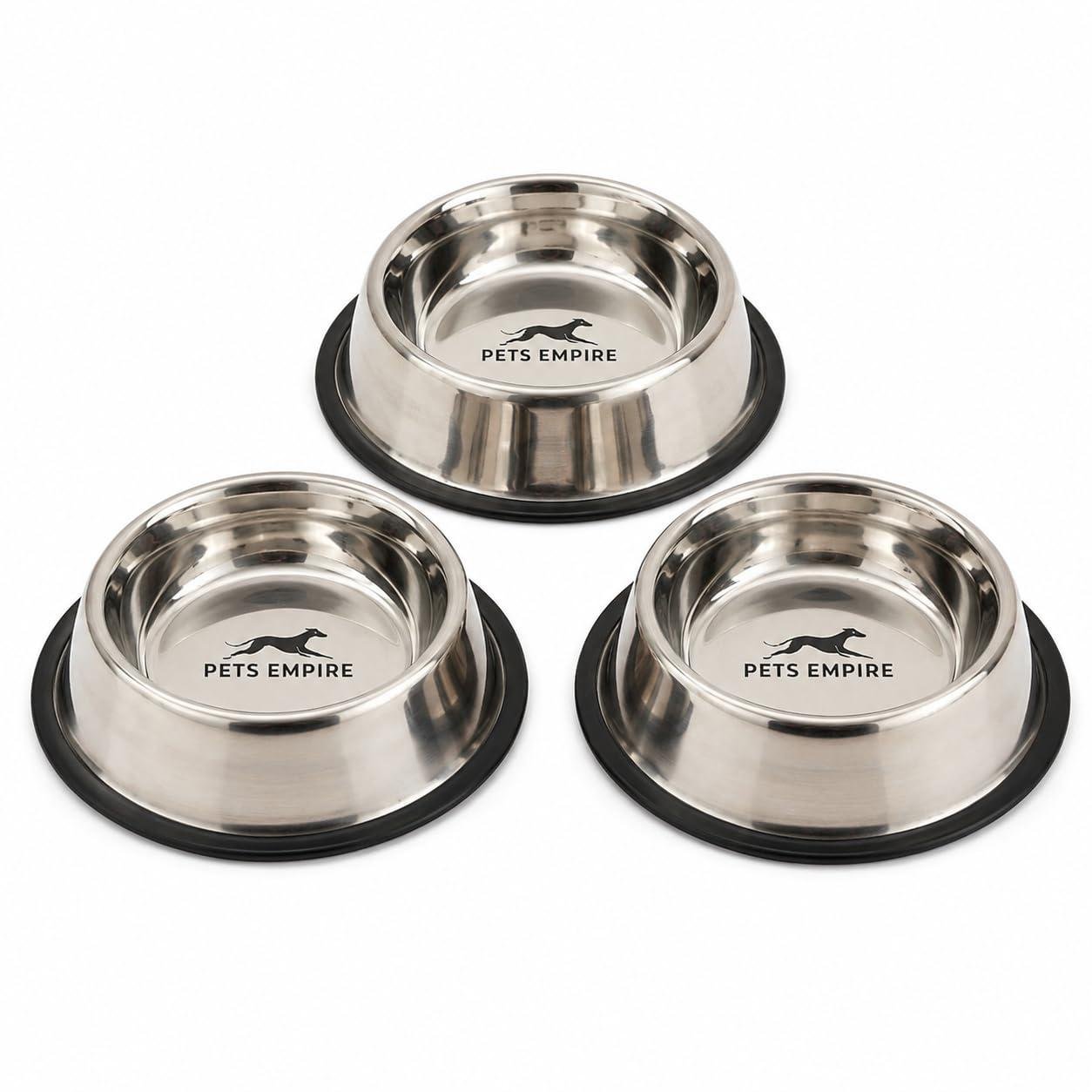 Pets Empire Dog Cat Bowls Stainless Steel Pac
