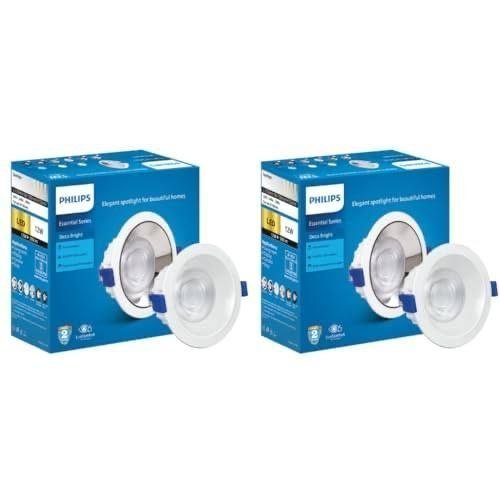 Philips 12 Watt Round Spot Light Pack Of 2 At