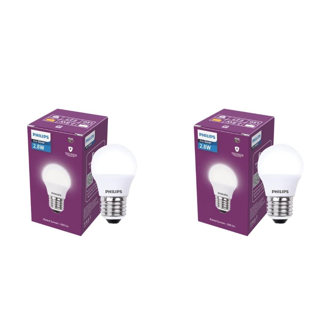 Philips 2 8w Led Frosted Candle Bulb Cool Whi