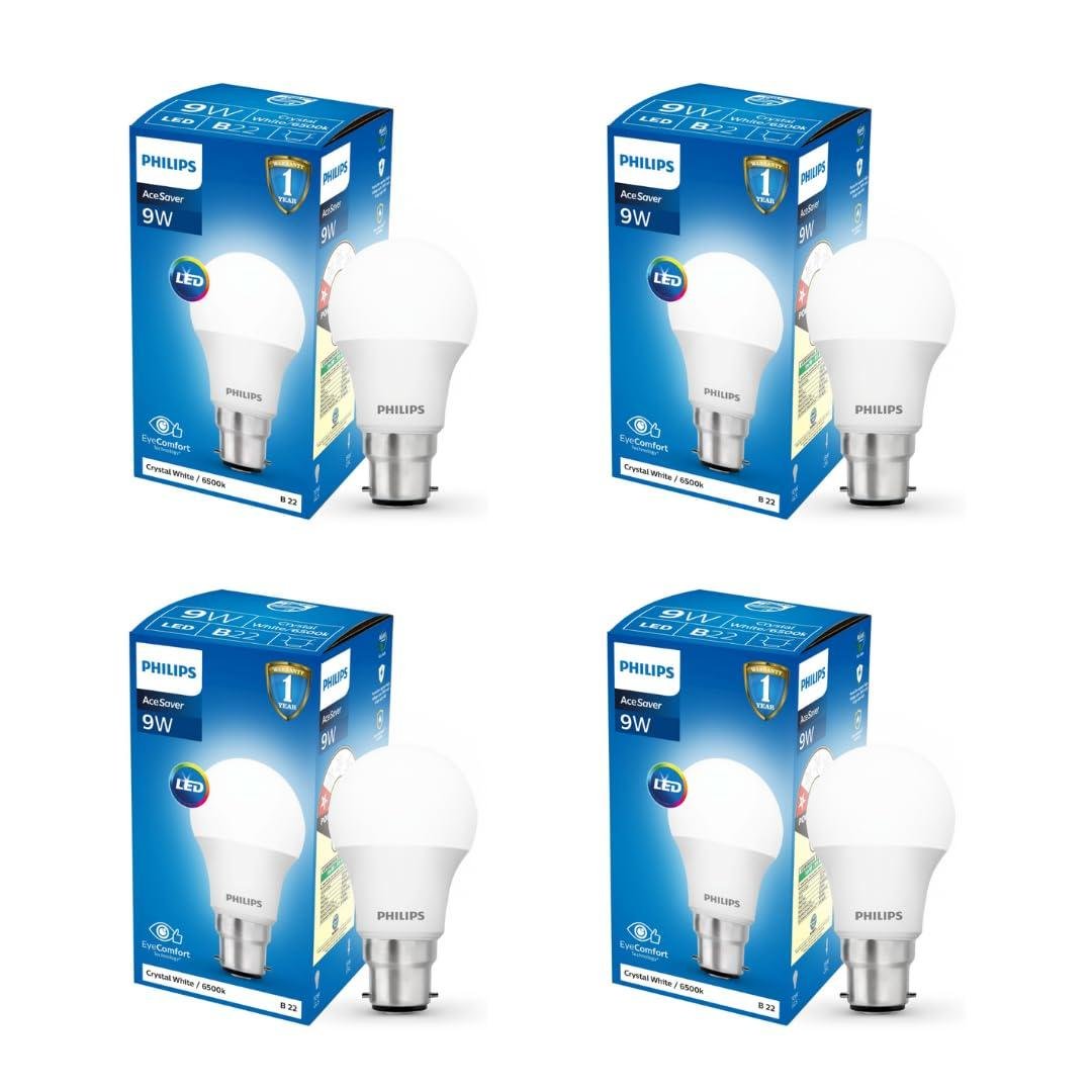 Philips 9-watts Multipack B22 Led Cool Day Wh