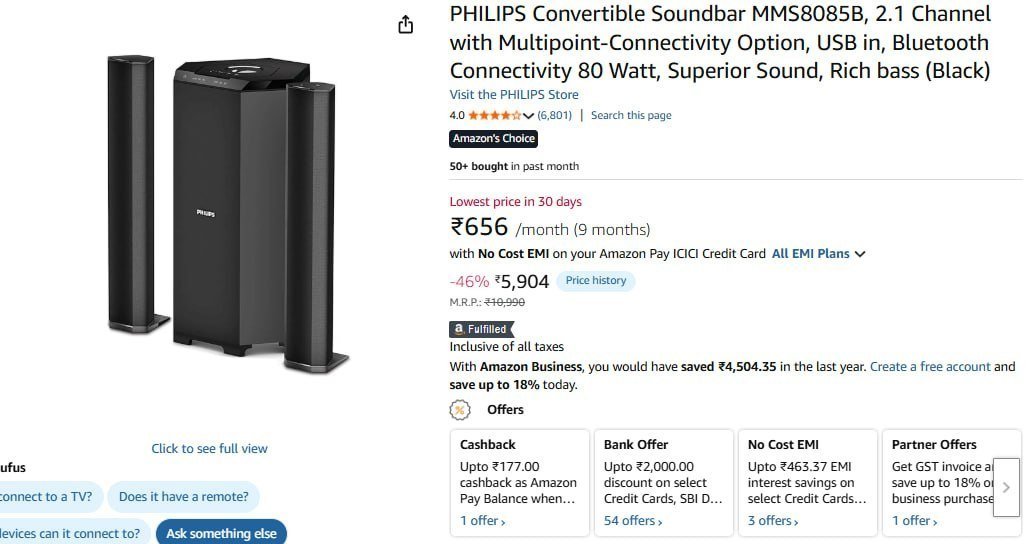 Philips Soundbar 5 904