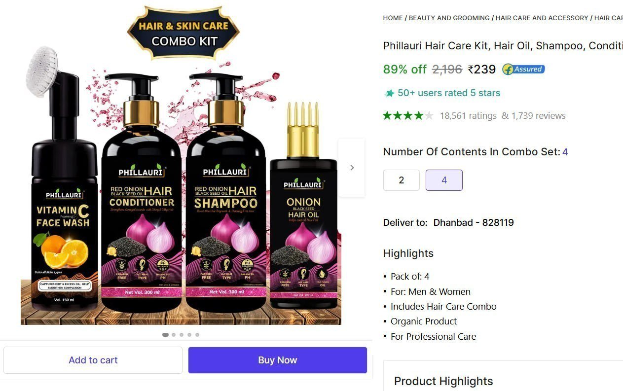 Phillauri Hair Care Kit 239