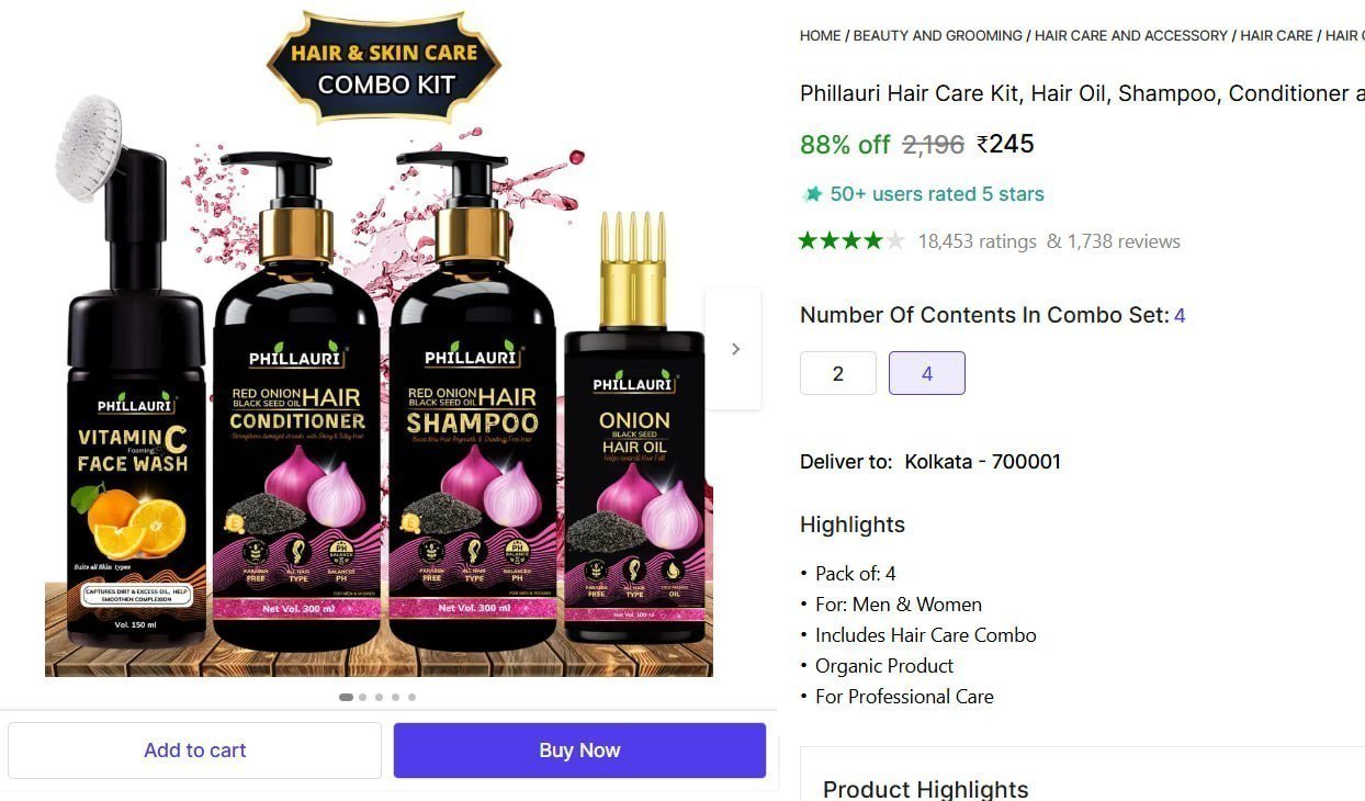 Phillauri Hair Care Kit 245