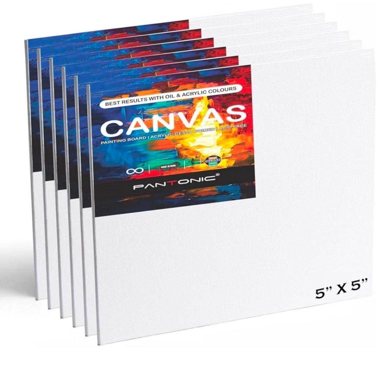 Pieces 5 X 5 Inch Medium Size Canvas Boards F
