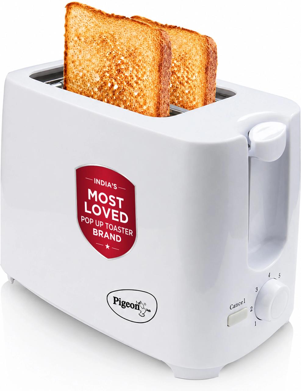 Pigeon 16076 750 W Pop Up Toaster (white) 935