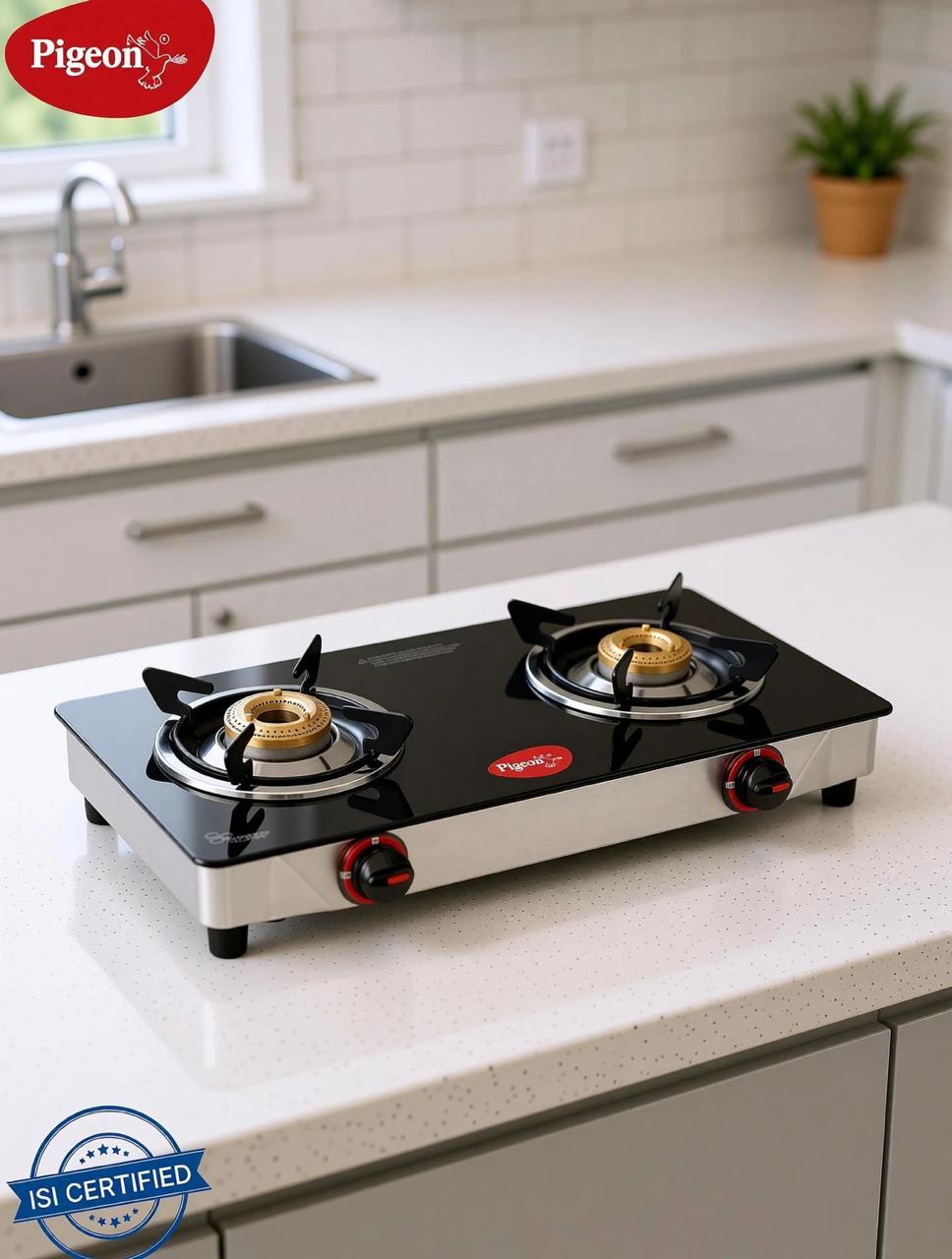Pigeon Popular Cooktop Glass Manual Gas Stove