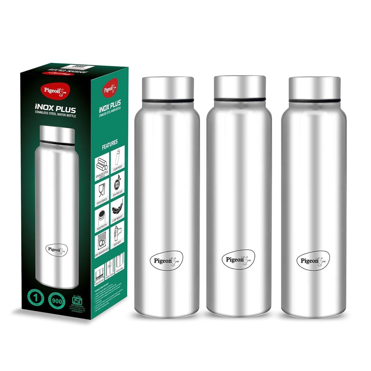 Pigeon Stainless Steel Inox Hydra Plus 900ml 