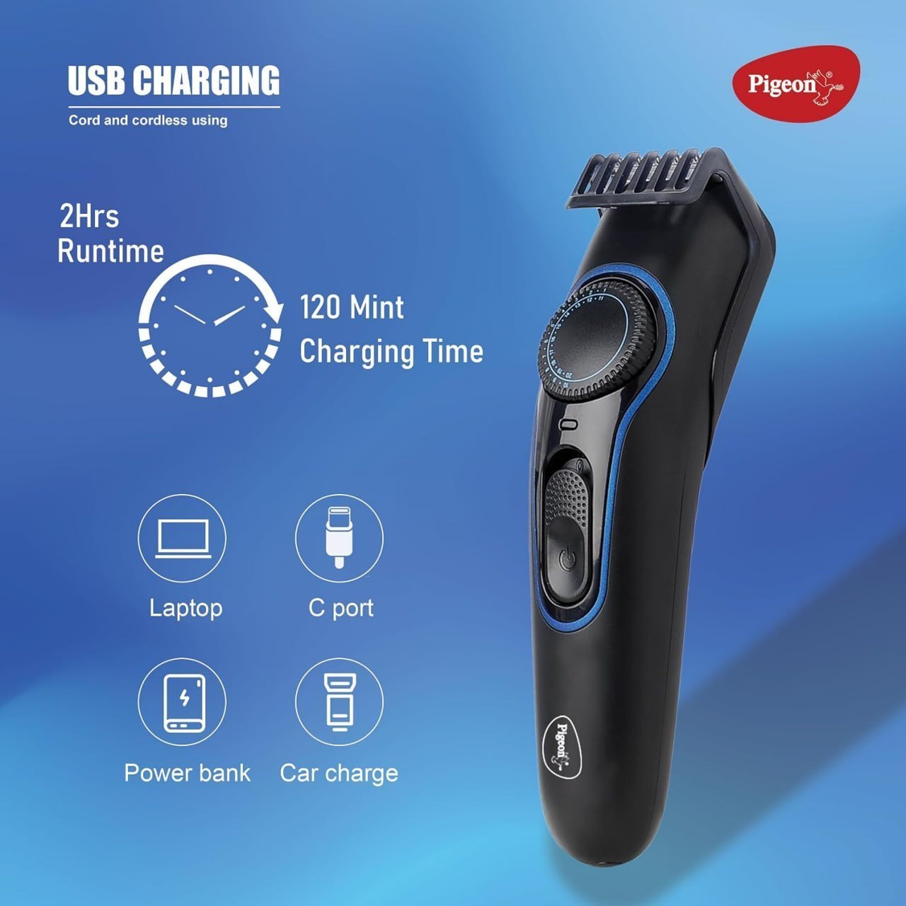 Pigeon Strike Battery Powered Beard Trimmer 6