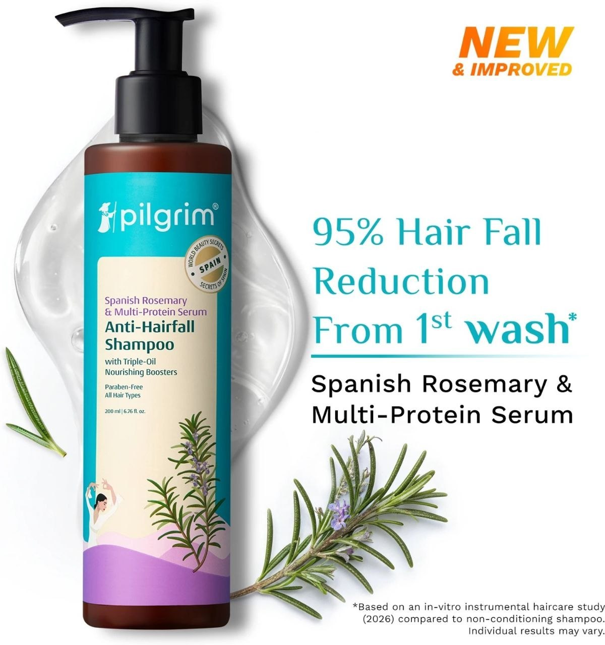 Pilgrim Spanish Rosemary Anti Hairfall Shampo