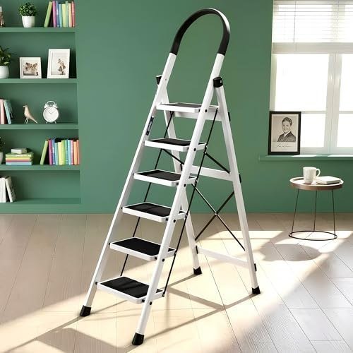 Plantex Ladder For Home 6 Steps Foldable Ladd