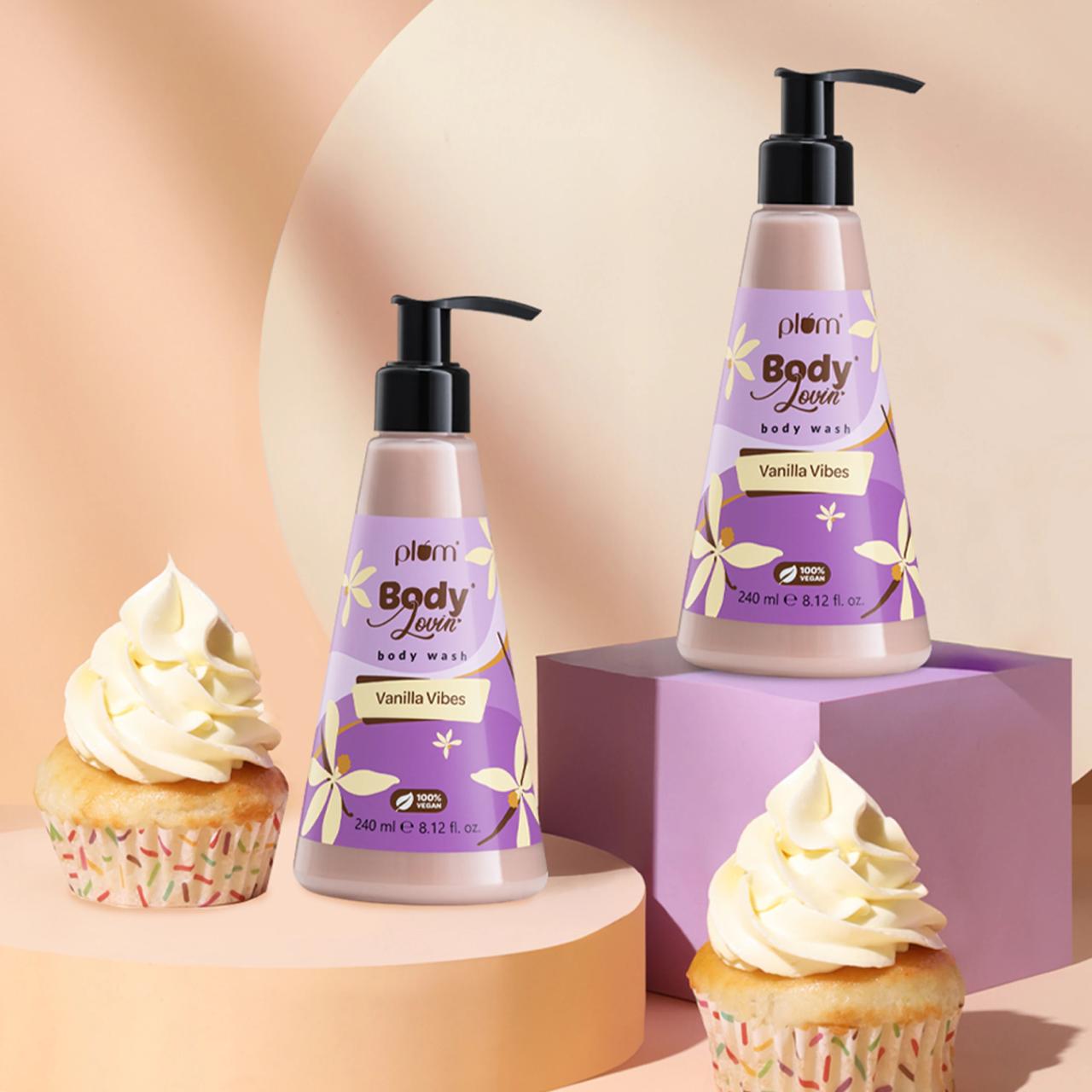 Plum Bodylovin Vanilla Vibes Body Wash Warm Vanilla Sls- Creamy Texture (2