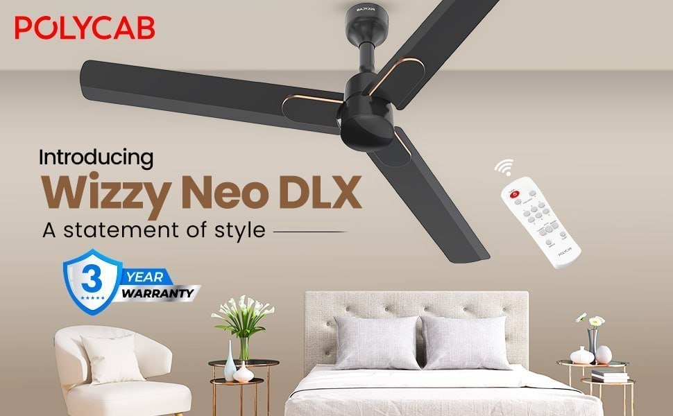 Polycab 1200mm 5-star Bldc Remote Ceiling Fan