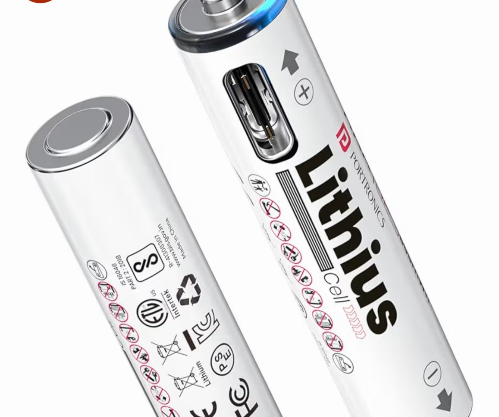 Portronics Aaa Lithius Type C Rechargeable Ba