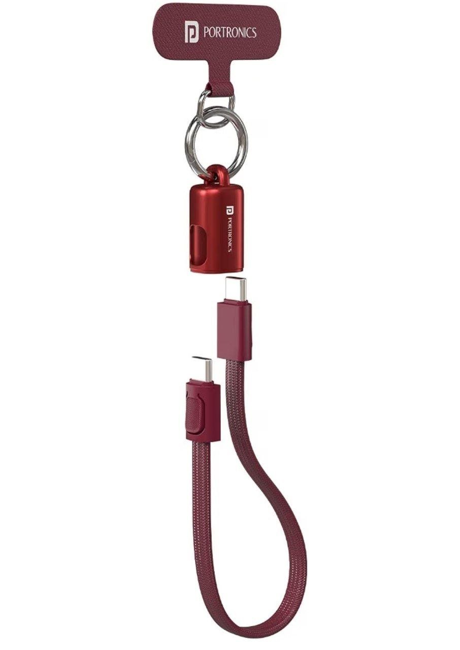 Portronics Keylink C 60w Type C To C Flat Key