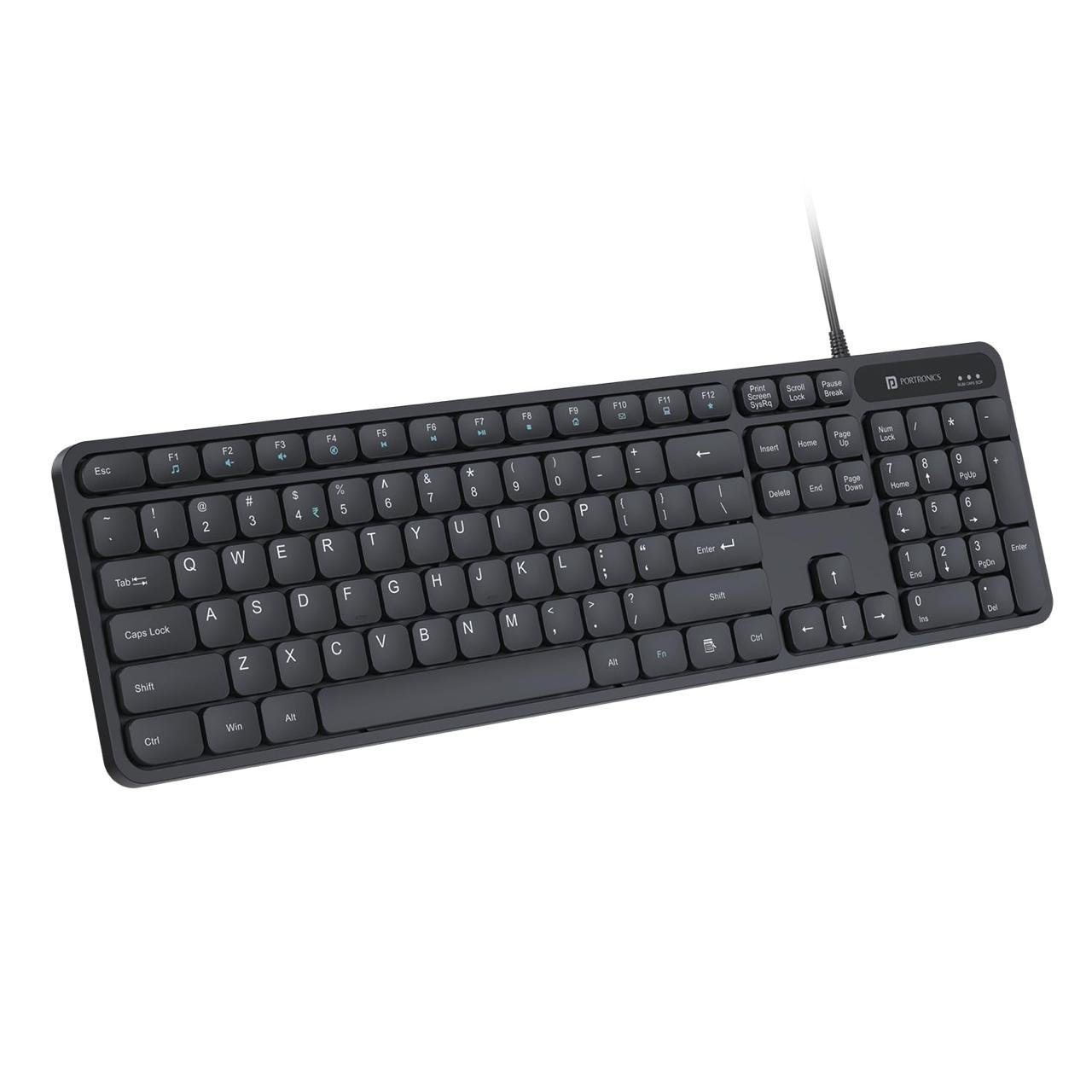 Portronics Ki-pad 3 Usb Wired Keyboard With Large 